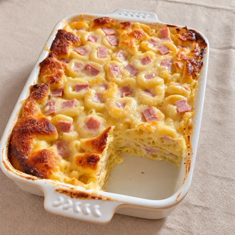 Makarone sa šunkom iz rerne
