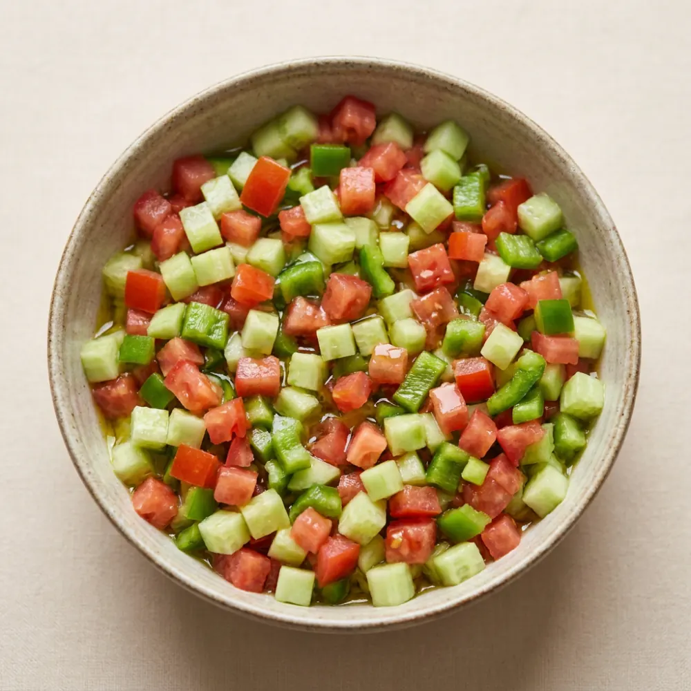 Sitno seckana srpska salata